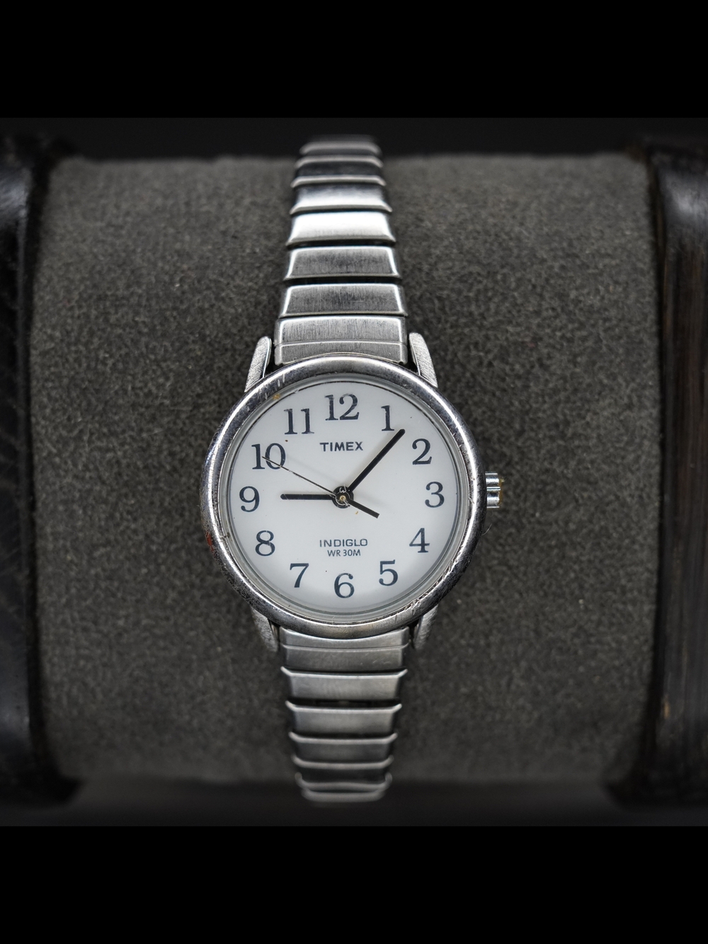 Timex Indiglo WR30M Quartz White Dial Women's Watch Stainless Steel